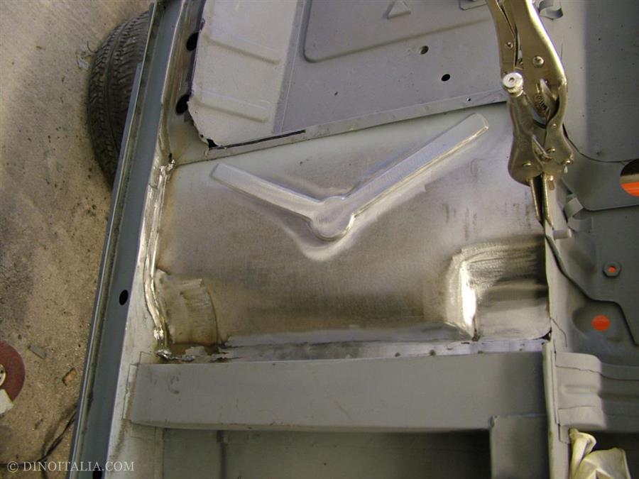 Rear floor pan